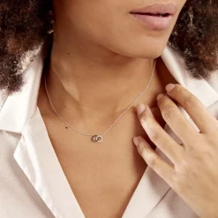 Collier Bella Or Blanc Diamant