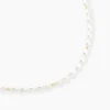 Collier Billes Or Jaune Perle De Culture