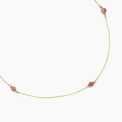 Collier Billy Or Jaune Tourmaline