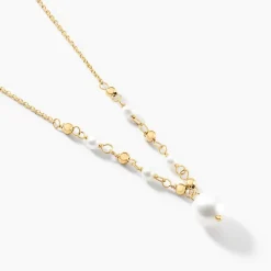 Collier Bindy Or Jaune Perle De Culture
