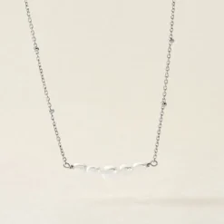 Collier Blaine Argent Blanc Perle De Culture