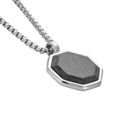 Collier Blake Acier Argenté