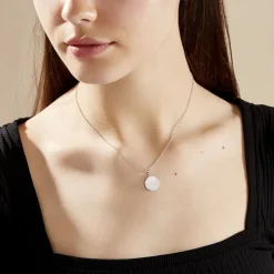 Collier Blanka Argent Blanc