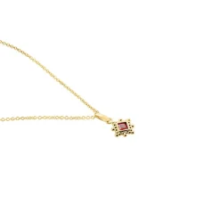 Collier Bobbie Plaqué Or Jaune Oxyde De Zirconium