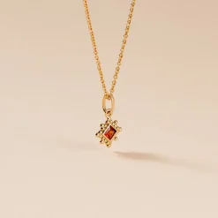 Collier Bobbie Plaqué Or Jaune Oxyde De Zirconium