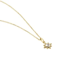 Collier Bobbie Plaqué Or Jaune Oxyde De Zirconium