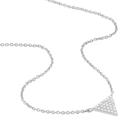 Collier Brendana Argent Blanc Oxyde De Zirconium