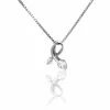 Collier Briaga Argent Blanc Oxyde De Zirconium