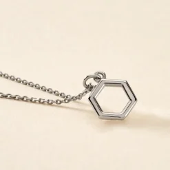 Collier Brielle Argent Blanc