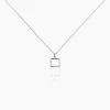 Collier Brielle Argent Blanc