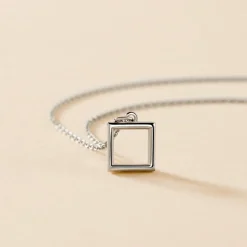 Collier Brielle Argent Blanc