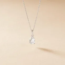 Collier Briony Argent Blanc Oxyde De Zirconium