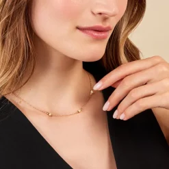 Collier Brooks Or Jaune