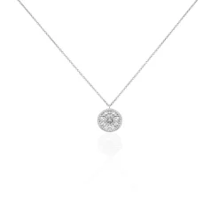 Collier Brunilda Argent Blanc Oxyde De Zirconium