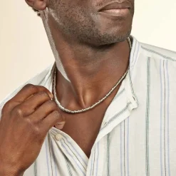 Collier Bryann Acier Gris