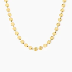 Collier Calliandra Acier Jaune