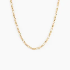 Collier Cameo Maille Alternée 1/3 Or Jaune