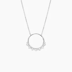 Collier Camil Argent Blanc Oxyde De Zirconium