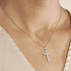 Collier Carola Argent Blanc Oxyde De Zirconium