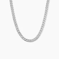 Collier Casper Argent Blanc