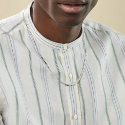 Collier Casper Argent Blanc