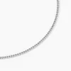 Collier Casper Argent Blanc