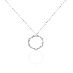 Collier Catalina Argent Blanc Oxyde De Zirconium