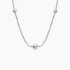 Collier Catarina Argent Blanc