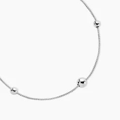 Collier Catarina Argent Blanc