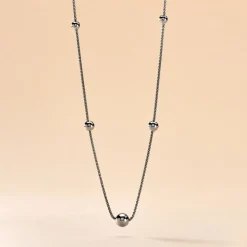 Collier Catarina Argent Blanc