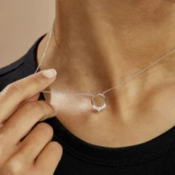 Collier Catiane Argent Blanc Oxyde De Zirconium