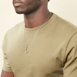 Collier Cedric Acier Blanc