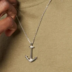 Collier Cedric Acier Blanc