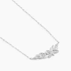 Collier Cesarine Argent Blanc Oxyde De Zirconium