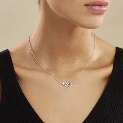 Collier Cesarine Argent Blanc Oxyde De Zirconium