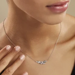 Collier Cesarine Argent Blanc Oxyde De Zirconium