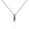 Collier Charlie-rose Acier Blanc