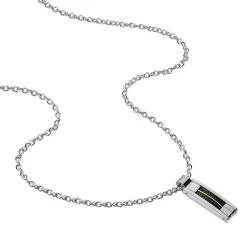 Collier Charlie-rose Acier Blanc
