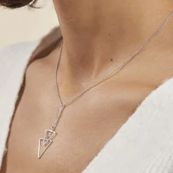 Collier Chayann Argent Blanc