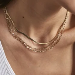 Collier Cherilyn Acier Doré