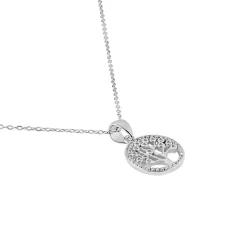 Collier Chimere Argent Blanc Oxyde De Zirconium