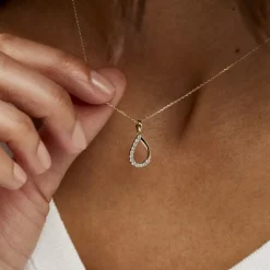 Collier Chrystalise Or Jaune Diamant