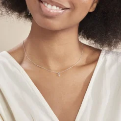 Collier Cicelie Or Blanc Diamant
