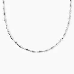 Collier Ciel Argent Blanc