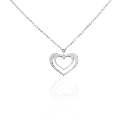 Collier Clarra Argent Blanc