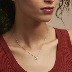 Collier Classical Plaqué Or Jaune Oxyde De Zirconium