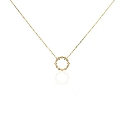 Collier éclat Perlé Plaqué Or Oxyde De Zirconium