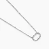 Collier Clem Argent Blanc