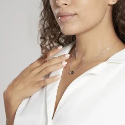 Collier Cleya Argent Blanc Céramique