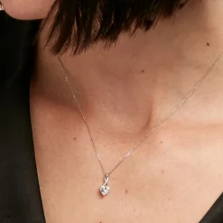 Collier Clothilde Or Blanc Oxyde De Zirconium